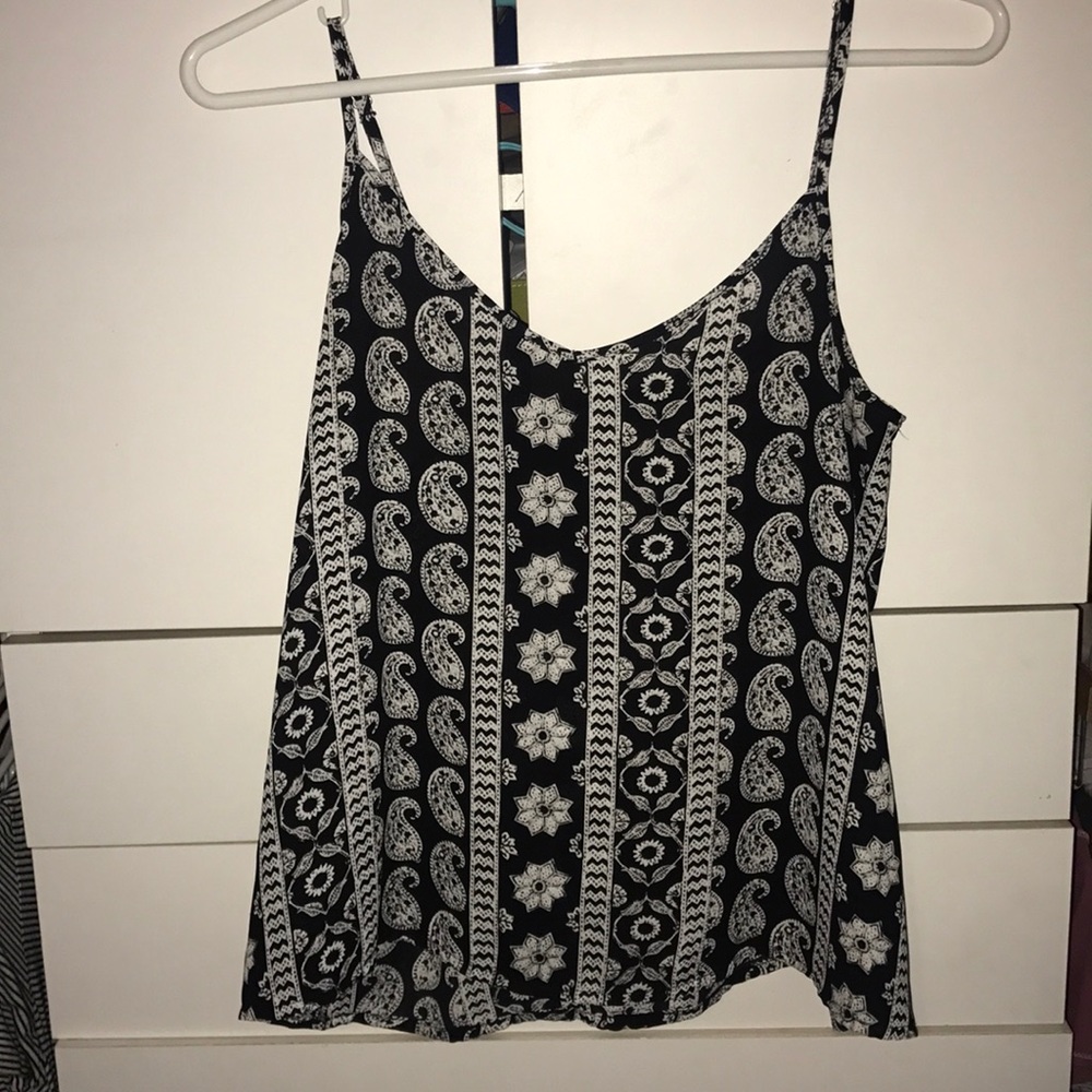 Black and white tank top